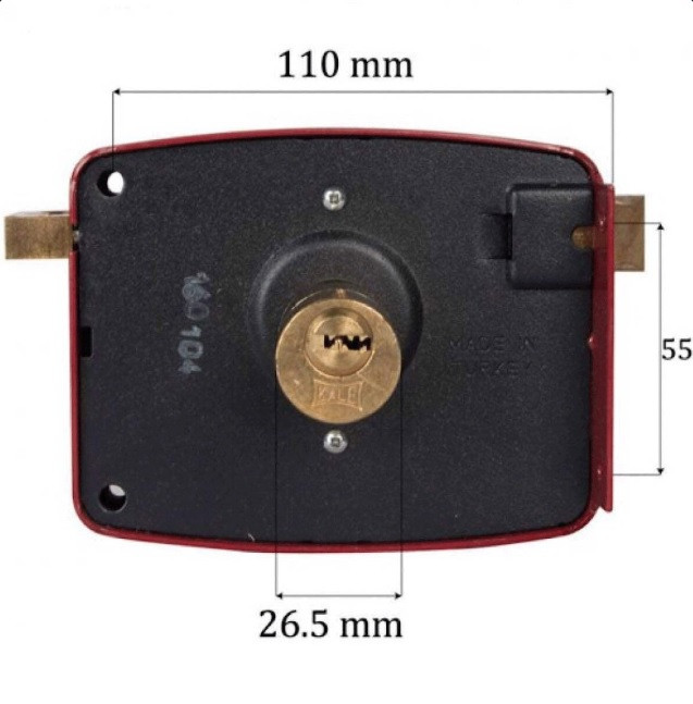 قفل حیاطی کالی مدل 2001C کلید کامپیوتری ساخت ترکیه